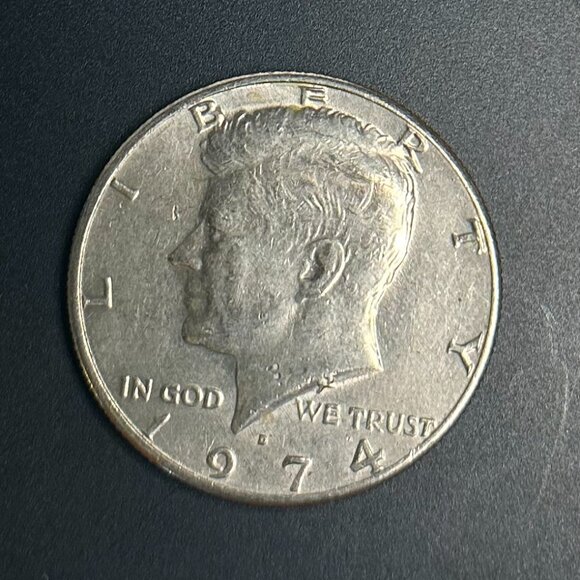 Set of 6 1974 Kennedy Half Dollar D Mint RARE 50 C Coins | 1974-D Double Die Obv - Picture 3 of 4